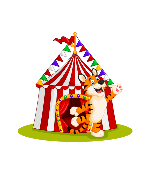 Transparent Clown Circus Cartoon Christmas Ornament Party Hat for Christmas