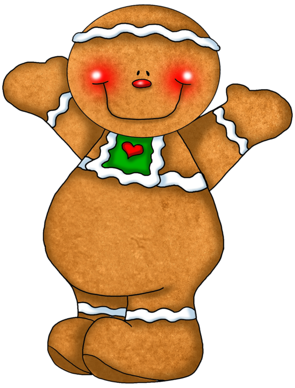 Transparent Ginger Snap Gingerbread Gingerbread Man Christmas Ornament Thumb for Christmas