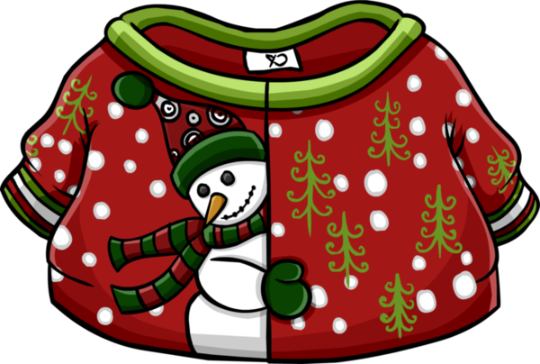 Transparent Penguin Sweater Tshirt Christmas Christmas Ornament for Christmas