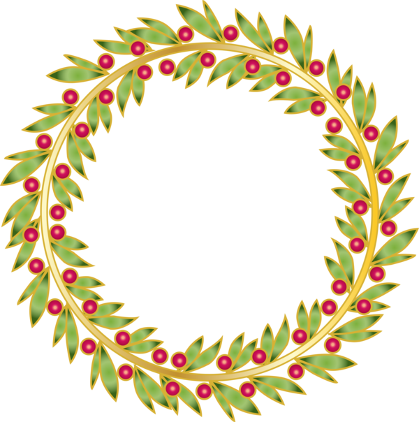Transparent Wreath Christmas Decoration Twig Fir Pine Family for Christmas