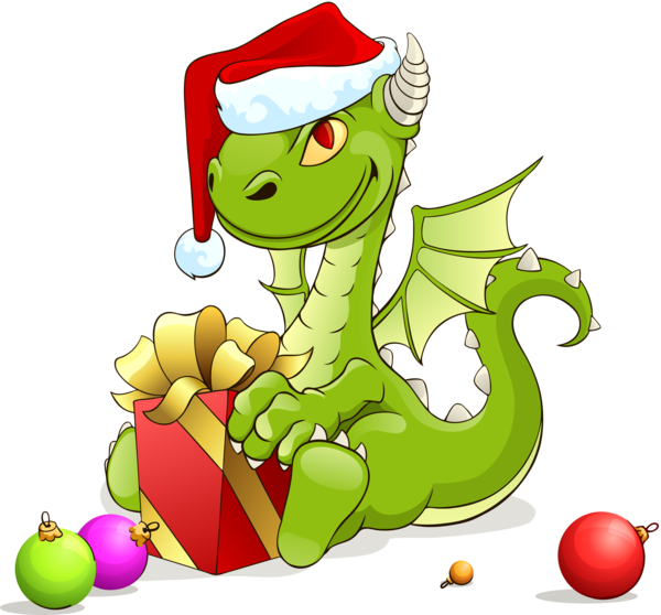 Transparent Dragon Drawing Christmas Plant Food for Christmas