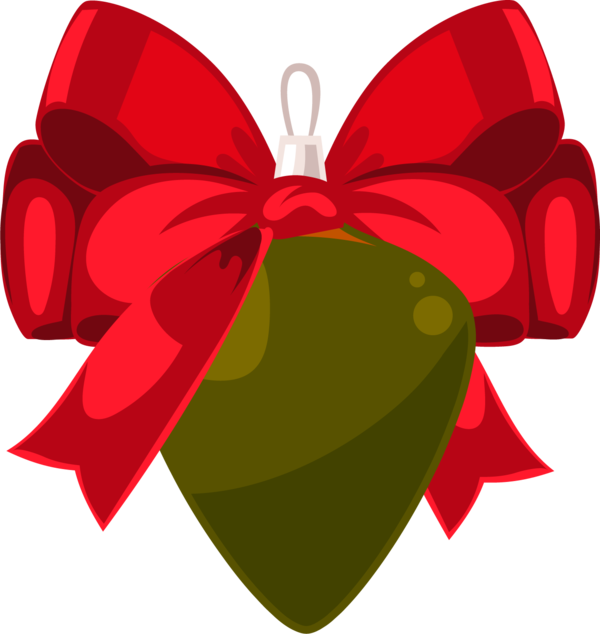 Transparent Jingle Bells with Red Bows for Christmas