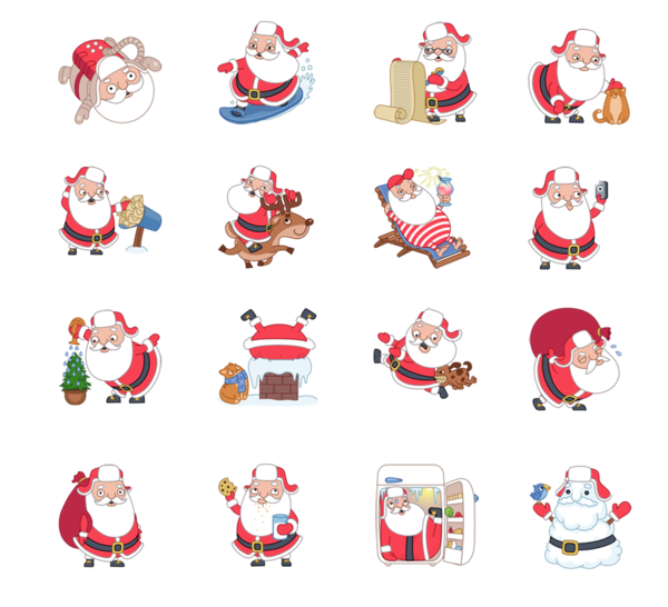 Transparent Santa Claus Christmas Internet Explorer Line for Christmas