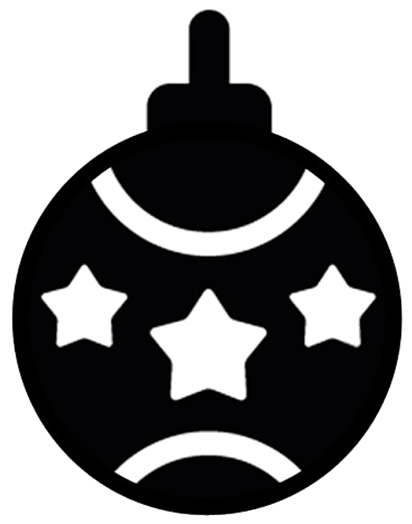 Transparent Christmas Ornament Christmas Day Drawing Black And White Headgear for Christmas