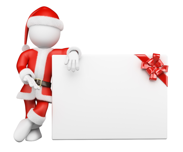 Transparent Santa Claus Christmas 3d Computer Graphics Gift Text for Christmas