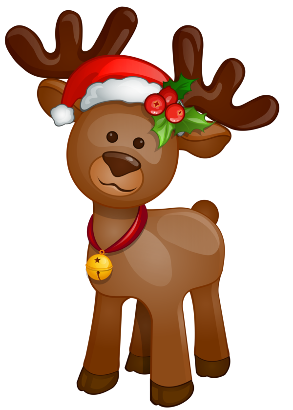 Transparent Rudolph Santa Claus Reindeer Christmas Ornament Deer for Christmas