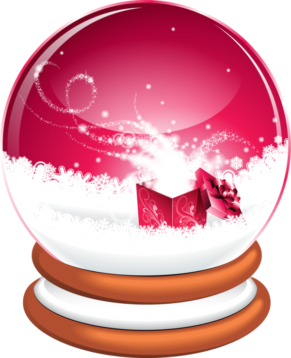 Transparent Santa Claus Christmas Snow Globes Sphere Christmas Ornament for Christmas