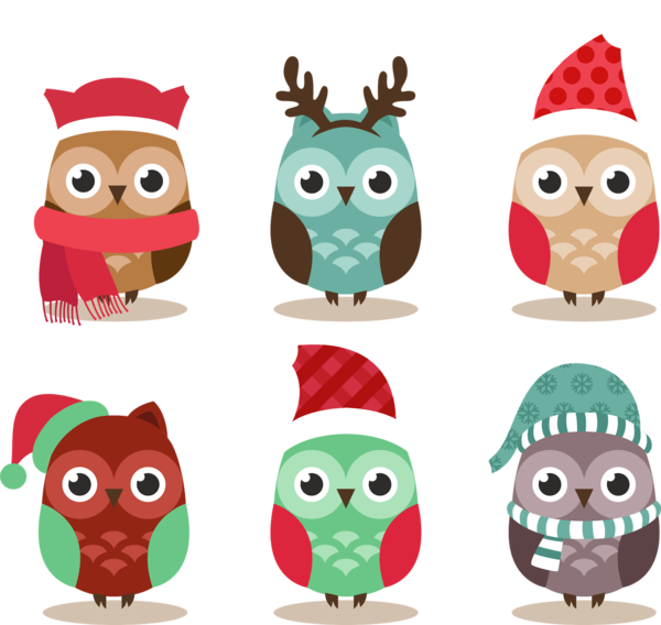 Transparent Owl Christmas Baby Owls Stuffed Toy for Christmas