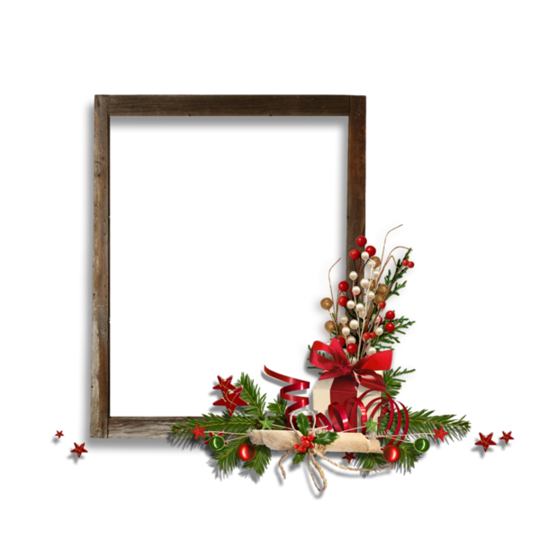Transparent Christmas Ornament Christmas Picture Frames Flower Christmas Decoration for Christmas