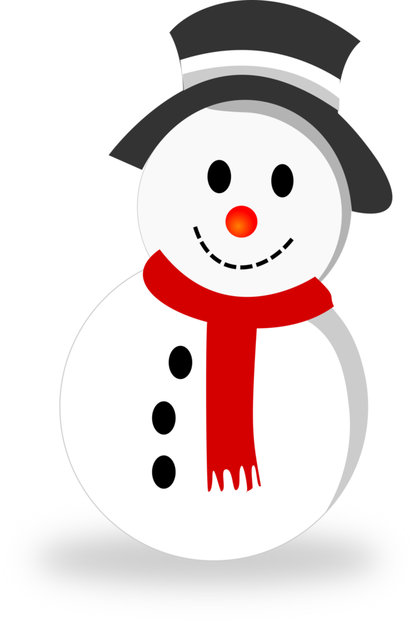 Transparent Christmas Snowman New Year Smile for Christmas