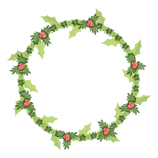 Transparent Wreath Christmas Day Garland Holly Leaf for Christmas