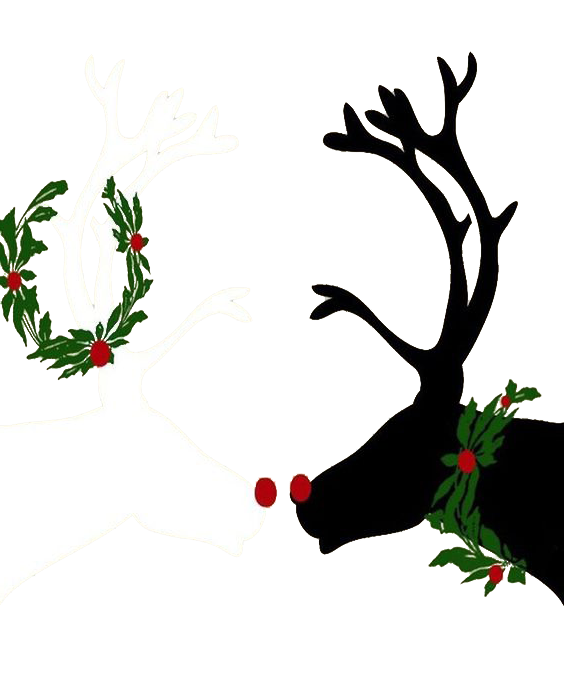 Transparent Iphone Christmas Holiday Christmas Ornament Deer for Christmas
