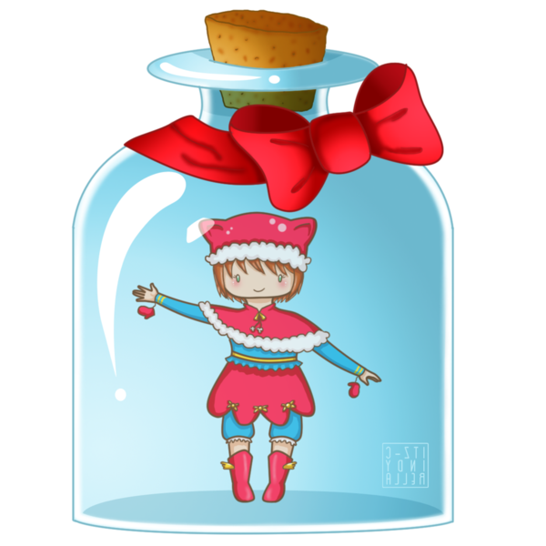 Transparent Toy Christmas Ornament Character Drinkware for Christmas