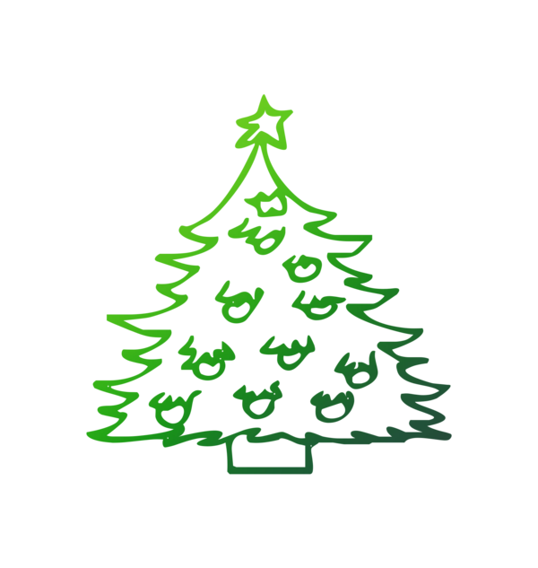 Transparent Christmas Tree Christmas Ornament Spruce Oregon Pine for Christmas