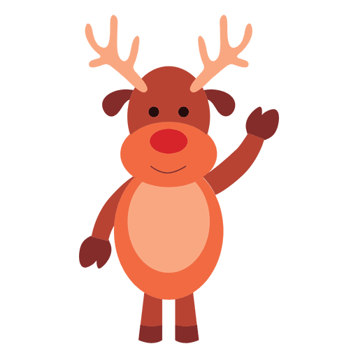 Transparent Deer Reindeer Santa Claus for Christmas
