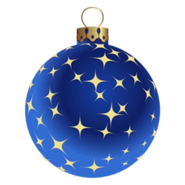 Transparent Christmas Ornament Ball New Year Cobalt Blue for Christmas