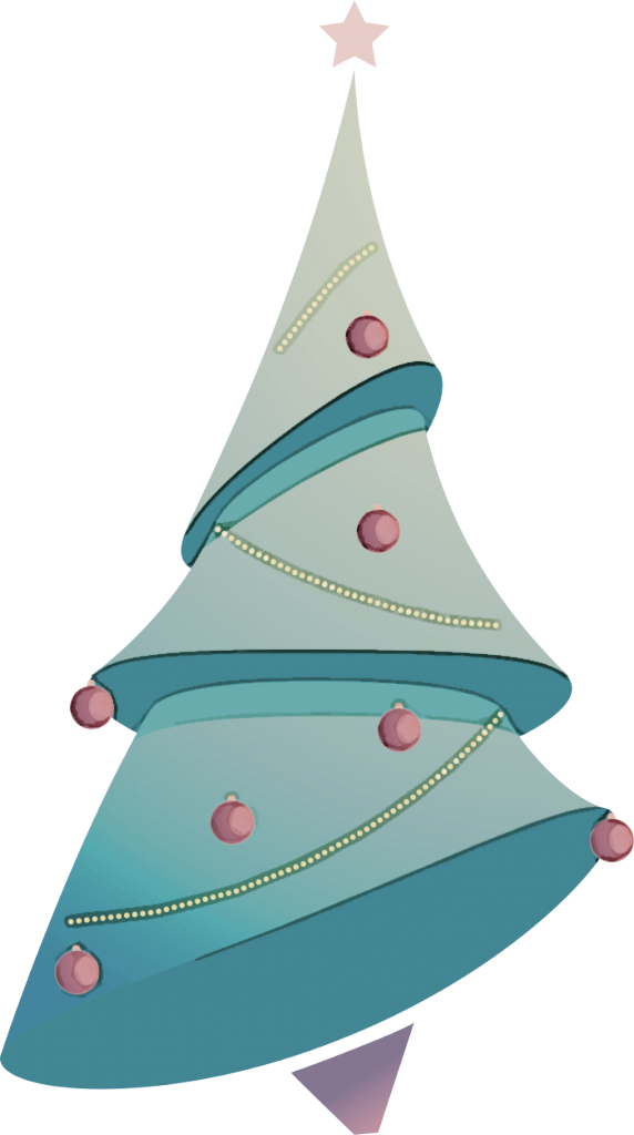 Transparent Christmas Tree Cone Christmas Decoration for Christmas