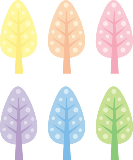 Transparent Pastel Color Drawing Leaf Line for Christmas