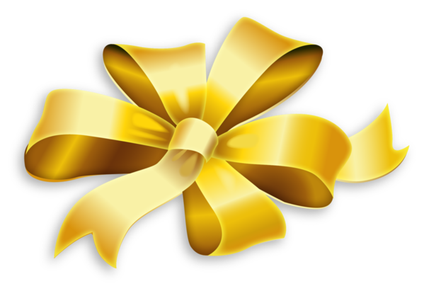 Transparent Ribbon Gift Gold Yellow Flower for Christmas