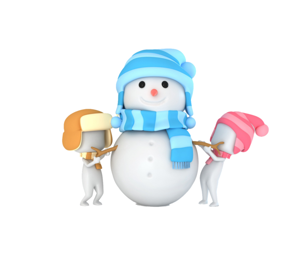 Transparent Snowman Child Drawing Christmas Ornament for Christmas
