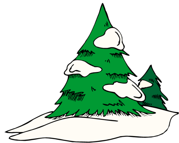 Transparent Tree Pine Snow Christmas Ornament Conifer for Christmas