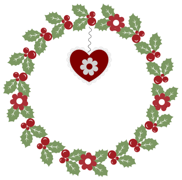 Transparent Christmas Day Christmas Activities Santa Claus Heart Christmas Decoration for Christmas