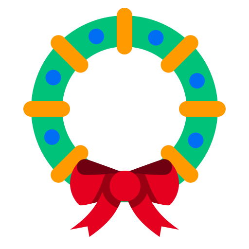 Transparent Christmas Christmas Decoration Wreath Smile Circle for Christmas