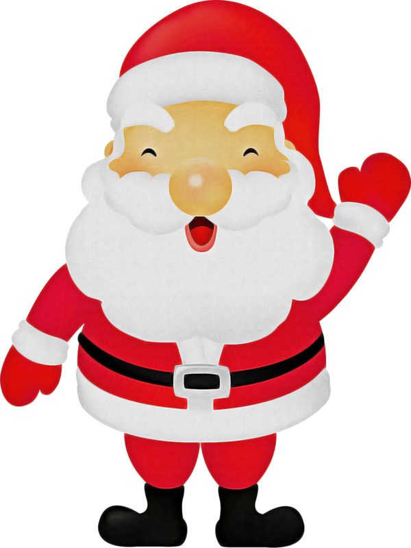 Transparent Santa Claus Rudolph Christmas Day Cartoon for Christmas