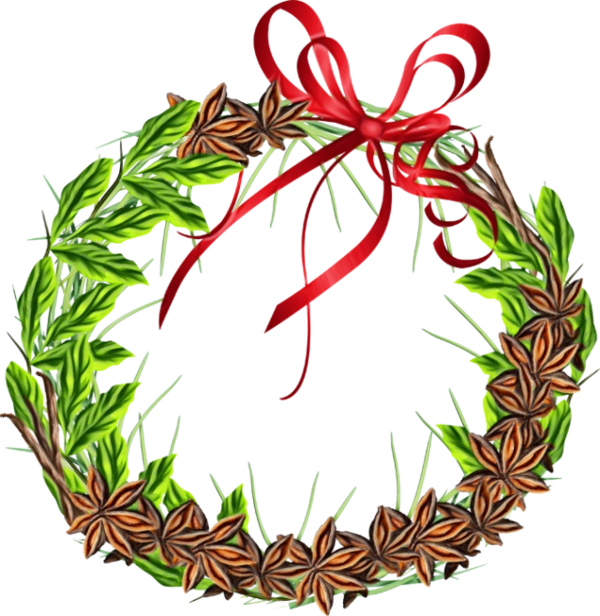 Transparent Christmas Ornament Wreath Leaf Holiday Ornament Christmas Decoration for Christmas