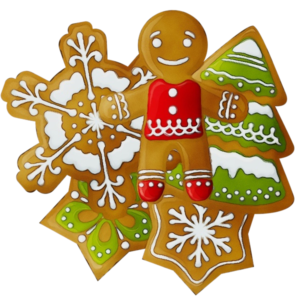 Transparent Gingerbread Man Gingerbread Christmas Cookie Lebkuchen for Christmas