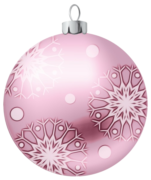Transparent Pink Christmas Ornament Purple for Christmas