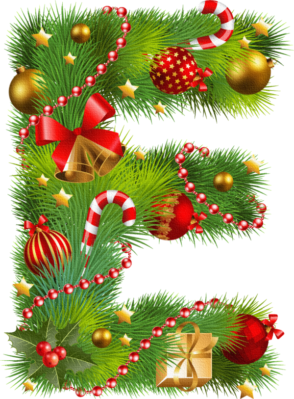 Transparent Christmas Love Holiday Fir Pine Family for Christmas