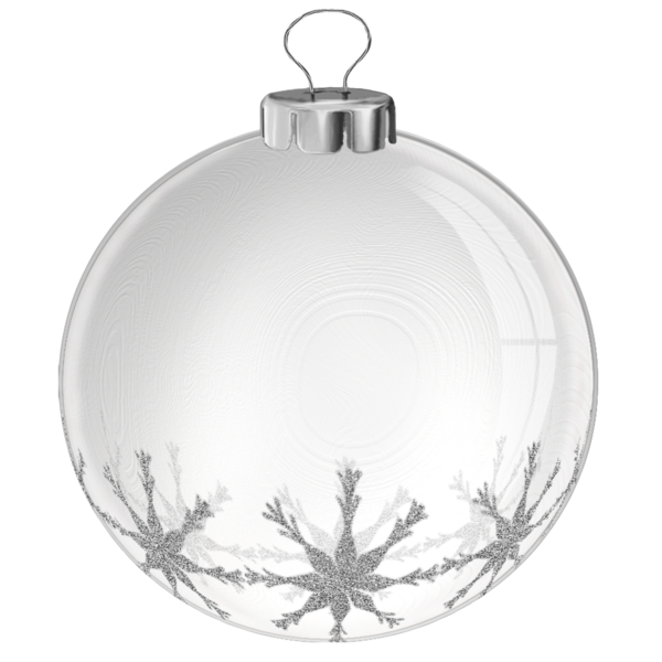 Transparent Christmas Ornament White Christmas Lighting for Christmas