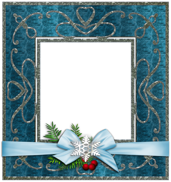 Transparent Picture Frames Christmas Blue Picture Frame for Christmas