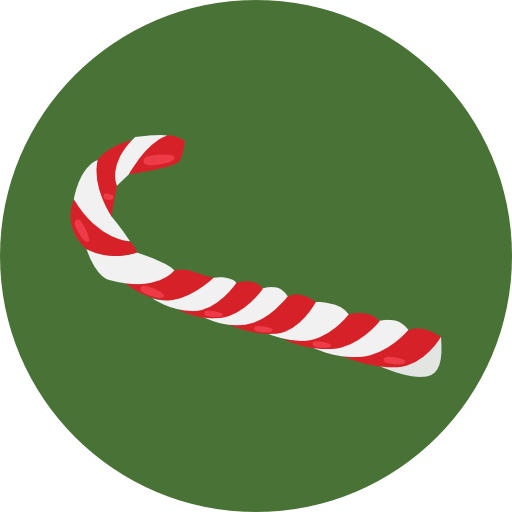 Transparent Candy Cane Social Media Empirekred Christmas Ornament for Christmas