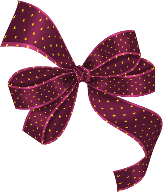 Transparent Lazo Red Ribbon Christmas Pink Bow Tie for Christmas