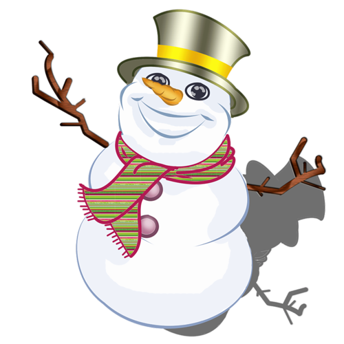 Transparent Snowman Christmas New Year for Christmas