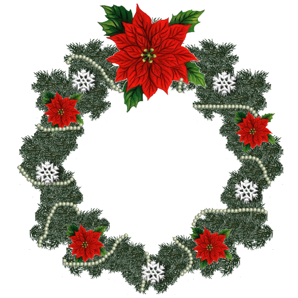 Transparent Wreath Santa Claus Christmas Christmas Decoration for Christmas
