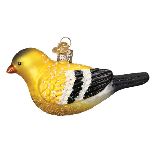 Transparent Christmas Ornament American Goldfinch European Goldfinch Beak Bird for Christmas