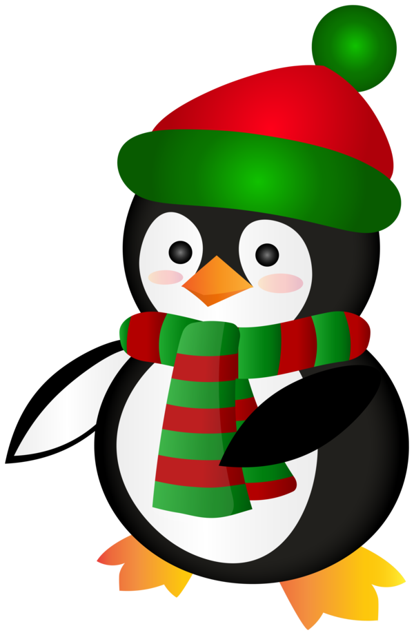 Transparent Penguin Christmas Day Drawing Flightless Bird for Christmas