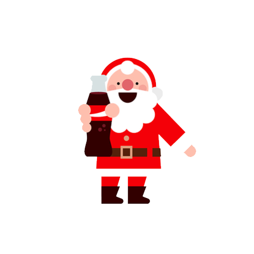 Transparent Santa Claus Christmas Flat Design Christmas Decoration Christmas Ornament for Christmas