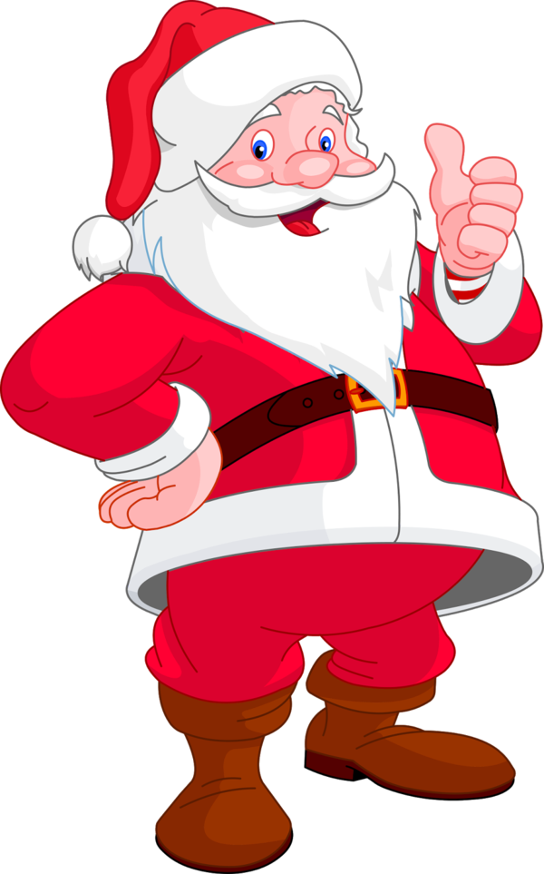 Transparent Santa Claus Christmas Santa Clause Thumb Hand for Christmas