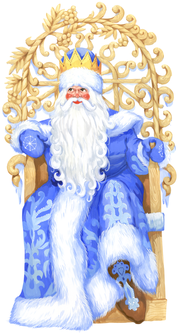 Transparent Santa Claus Ded Moroz Snegurochka Holiday Ornament Christmas Ornament for Christmas