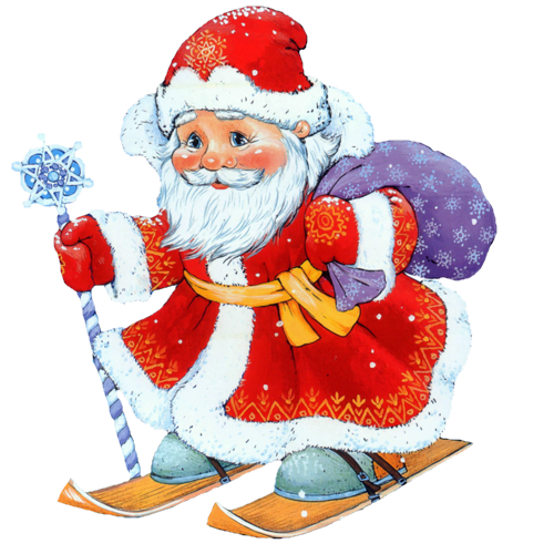 Transparent New Year Santa Claus Christmas Christmas Ornament Holiday for Christmas