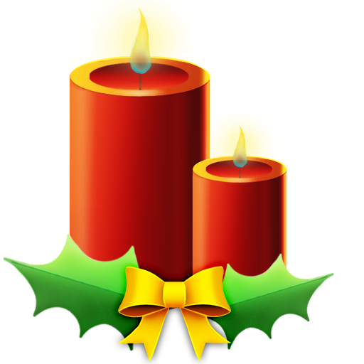 Transparent Christmas Icon Design Gift Flameless Candle Lighting for Christmas