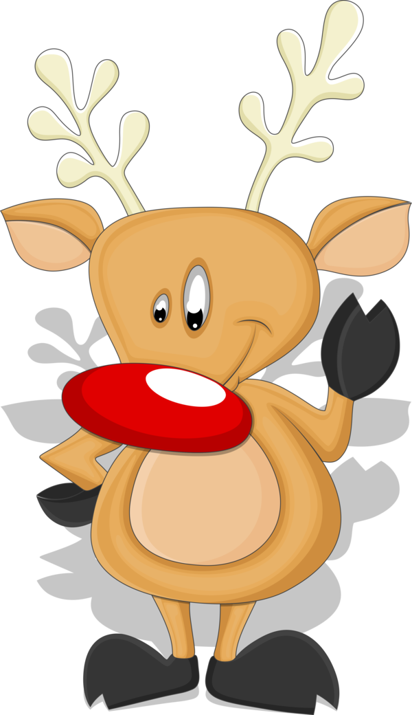 Transparent Rudolph Reindeer Santa Claus Deer for Christmas