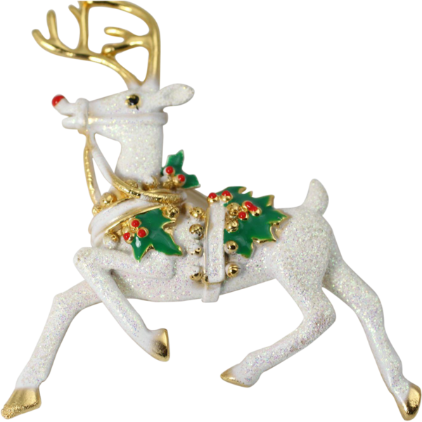 Transparent Reindeer Christmas Ornament Figurine Deer for Christmas