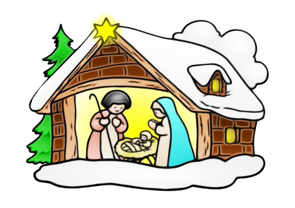 Transparent Christmas Religion Christianity Nativity Scene Cartoon for Christmas