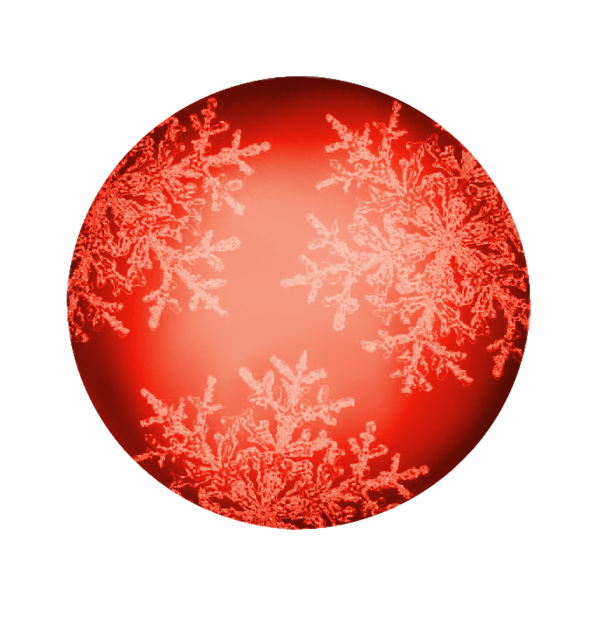 Transparent Red Circle Resource Christmas Ornament for Christmas