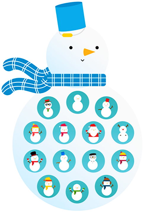 Transparent Snowman Winter Christmas Beak Line for Christmas